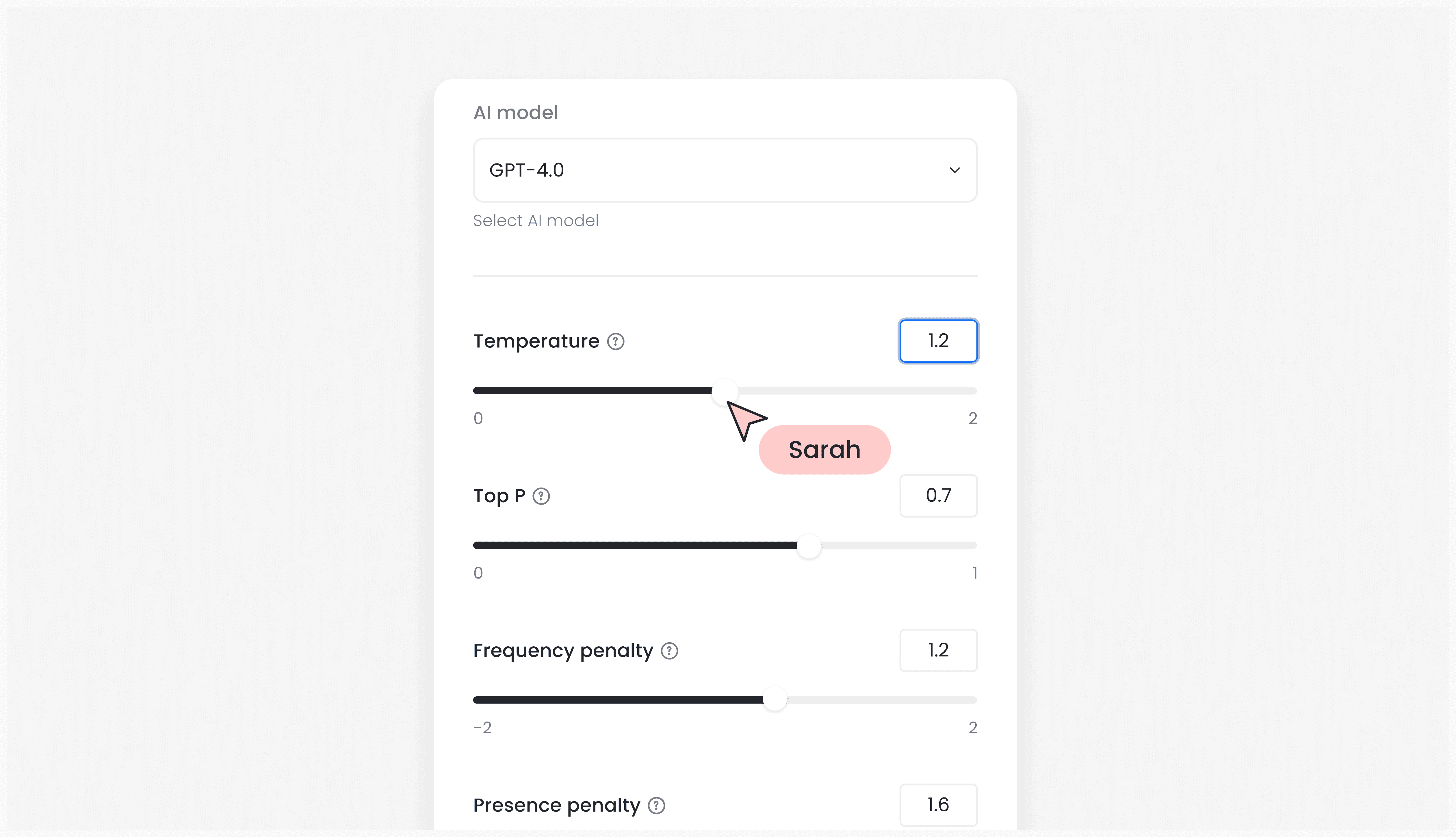 Tweaking AI settings